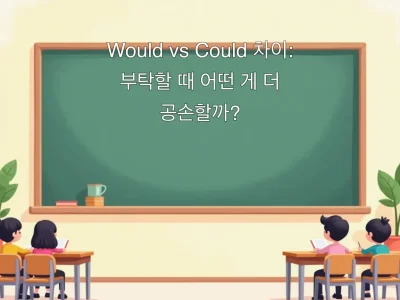 Would vs Could 차이: 부탁할 때 어떤 게 더 공손할까?